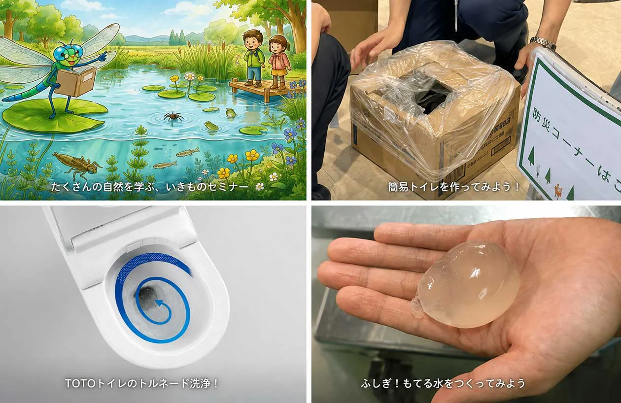 水にかかわる催し物がいっぱい！
